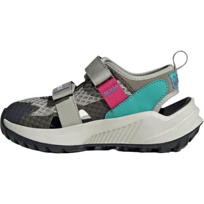 Terrex Hydroterra Synthetic Leather Fabric Comfortable Soft Sports Non-Slip Wear-Resistant Low-Top Sandals Kids Sandals Gray IH6374