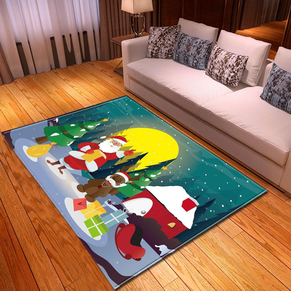 Christmas Living Room Floor Mat Bedroom Dining Room Carpet Carpet Doormat