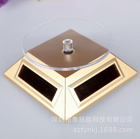 Solar-Powered 360° Rotating Display Stand for Jewelry & Digital Products