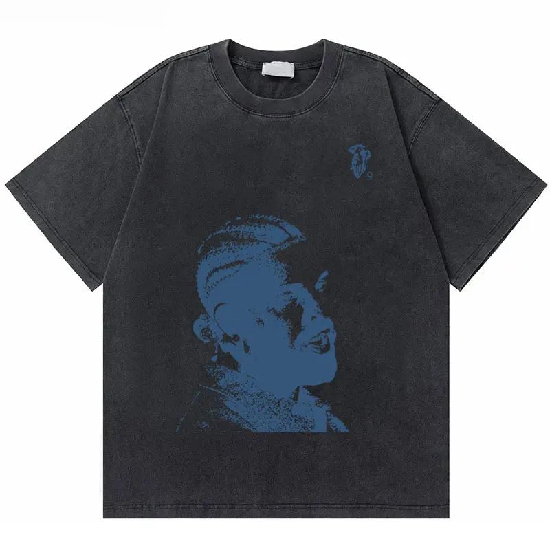 Washed Vintage Rapper Drake Take Care Album Graphic T Shirts Men Hip Hop Retro Tshirt Mens Fashion Casual Oversized Tee Shirt