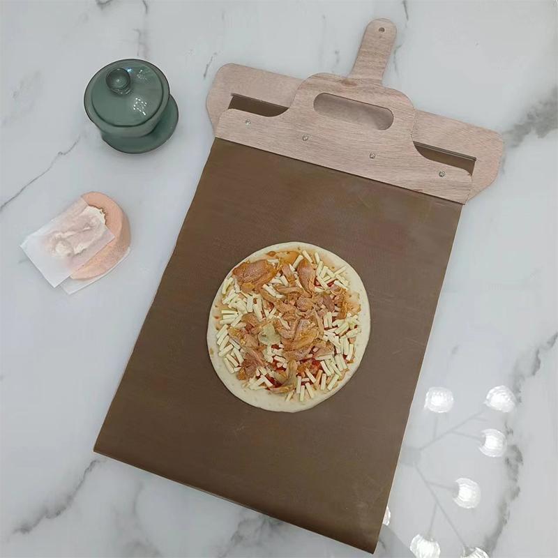 Coji glisante pentru pizza Lopata glisanta din lemn pentru pizza Coji pentru pizza portabila Spatula pentru pizza Paleta cu maner Accesorii pentru copt Instrument de bucătărie