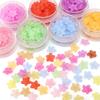 45Pcs Acrylic Frosted Peach Blossom Beads For DIY Jewelry Making Bracelet Necklace Accessories