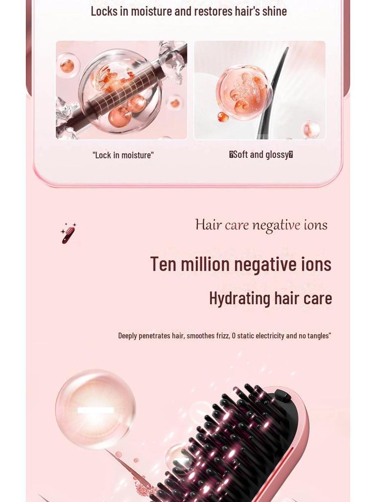 Portable USB Rechargeable Mini Wireless Hair Straightener