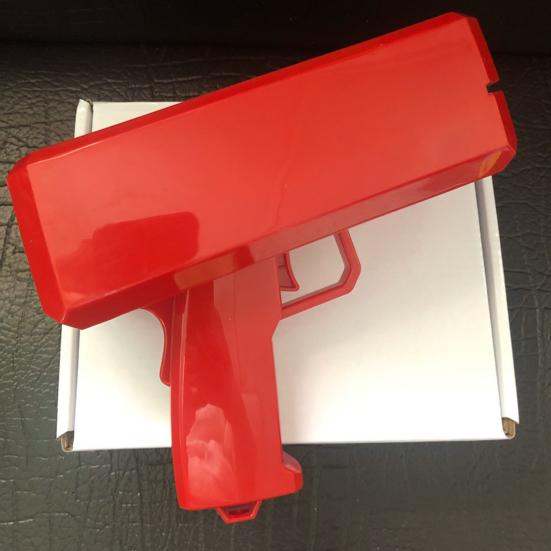 Electric Money Shooter Toy Battery Powered Handheld Fake Cash Scatter Make Money Rain Toy Weddings Party Club Events Automatic Money Thrower Toy