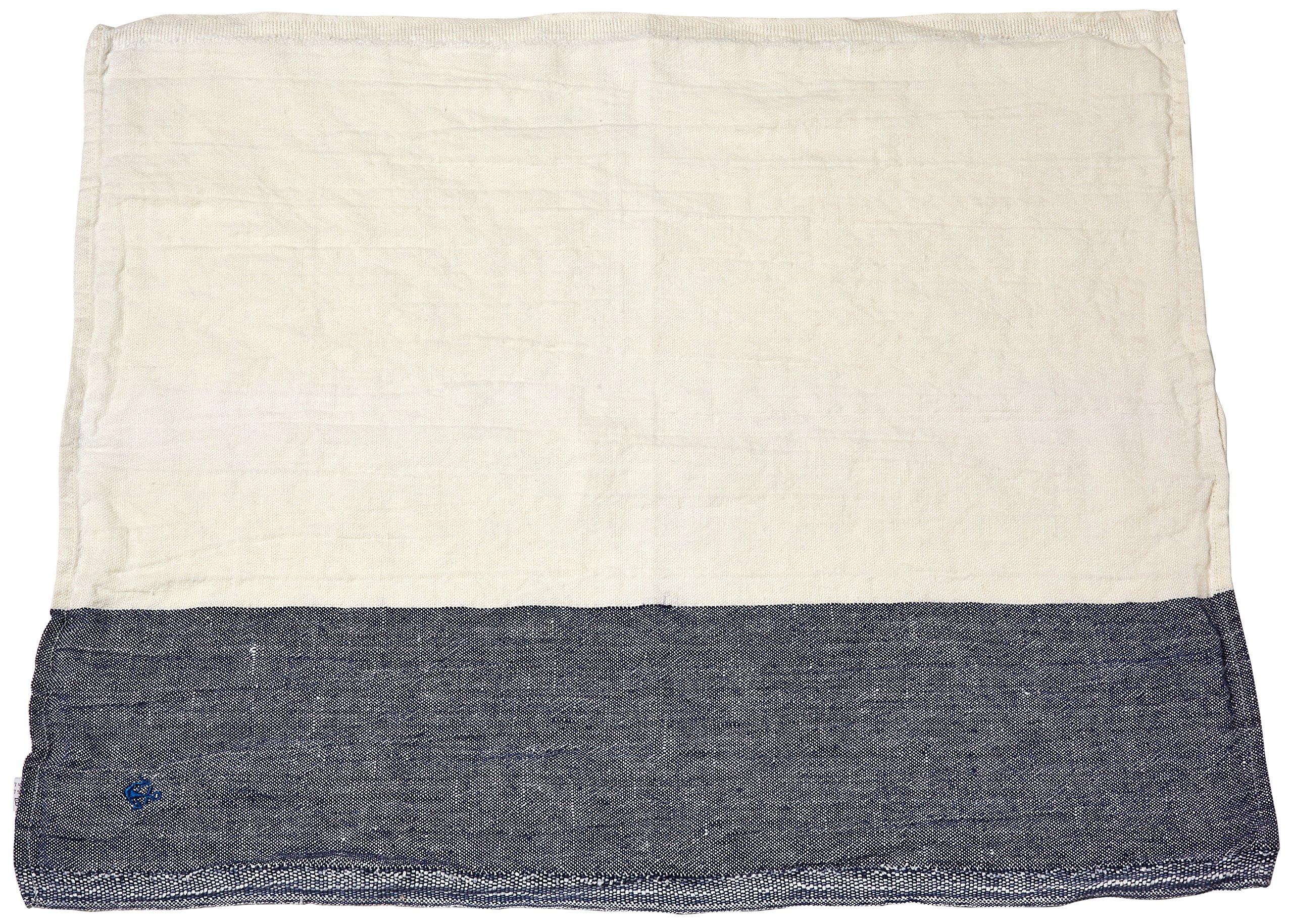 

Литовское льняное кухонное полотенце от MUJI (синий) синий