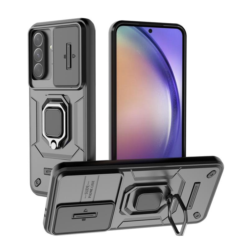For Samsung A56 Case Cover Samsung Galaxy A56 Capas New Phone Bumper Back Slide Camera Lens Ring Holder Fundas Samsung A56 A 56
