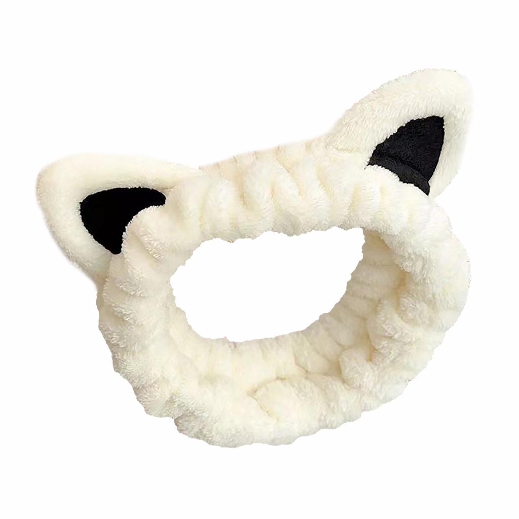 Lovely Cat Ears Hair Band Soft Elastic Headbands Women Soft Cosmetic Headbands Suitable for Ladies and Girls