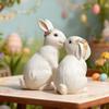 Plaster Mold Cute Rabbit Silicone Mold 3D Non-Stick Easter Candle Mold Handmade Lovely Baking Tools Mold Easter Decoration