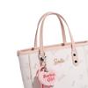 Barbie Small Tote Bag, Leather Handbag, Casual Bag, Pink