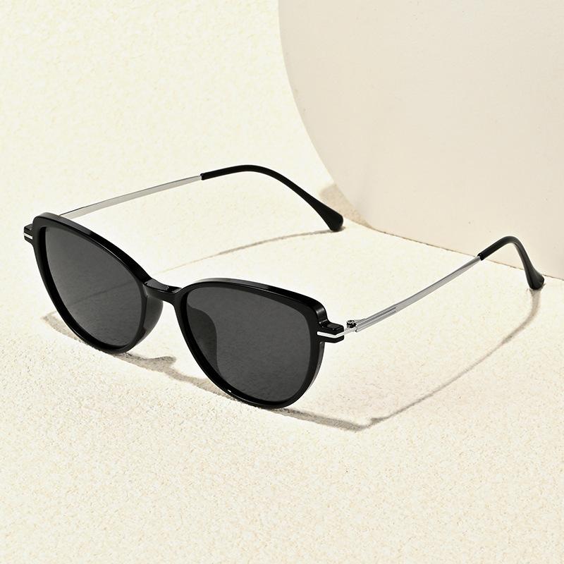 Women'S Polarized Sunglasses, Fashionable Retro Sunglasses, Men'S Trendy, Uv-Proof Cat-Eye Glasses.