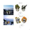 2 Pcs Skull Vent Clips, Car Air Freshener Halloween Interior Accessories,