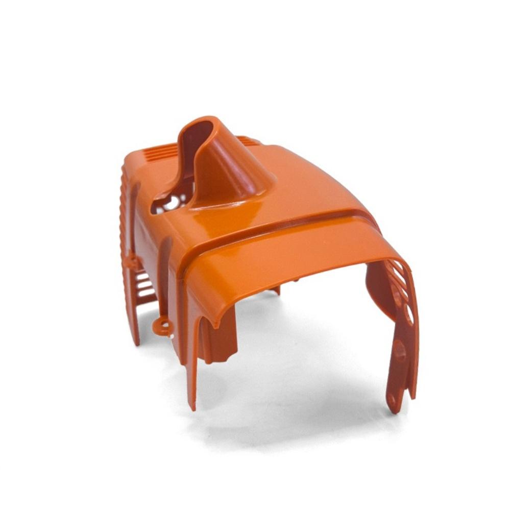Cylinder Head Cover Replacement Compatible with FS120 FS200 FS250 For Chainsaw Trimmer Plastic Orange 20x11x13cm