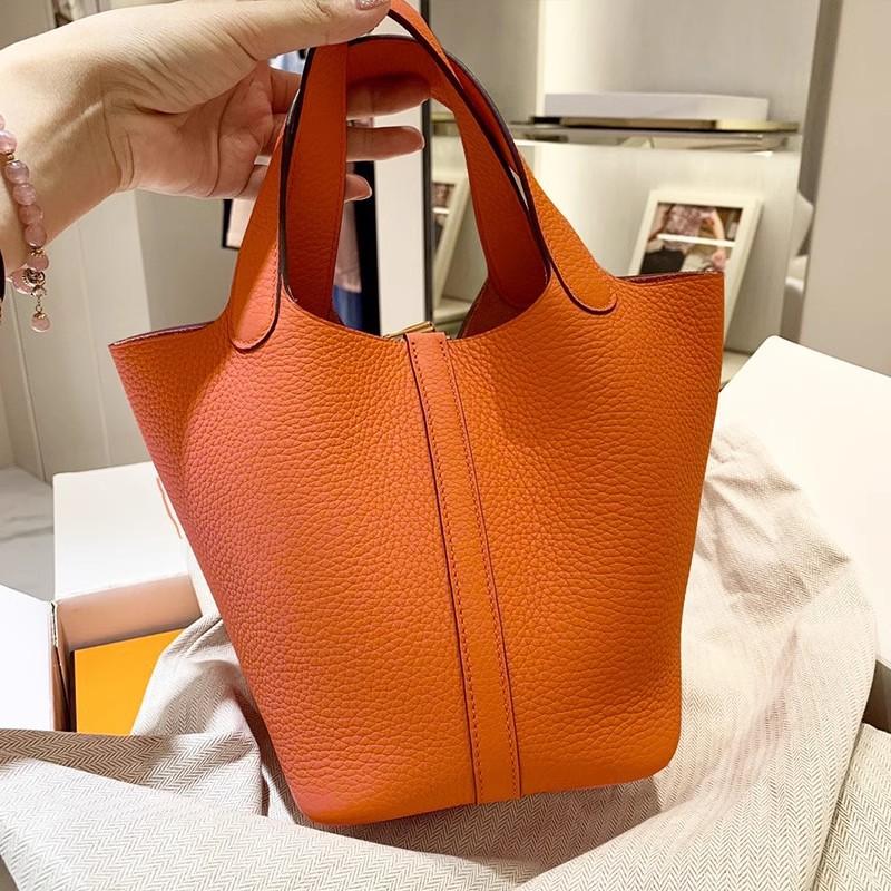 Top Layer Cowhide Tote Bag Genuine Leather Womens Bag High-end Soft Grandma Bag Large Capacity Handheld Cosmetic Bag Casual