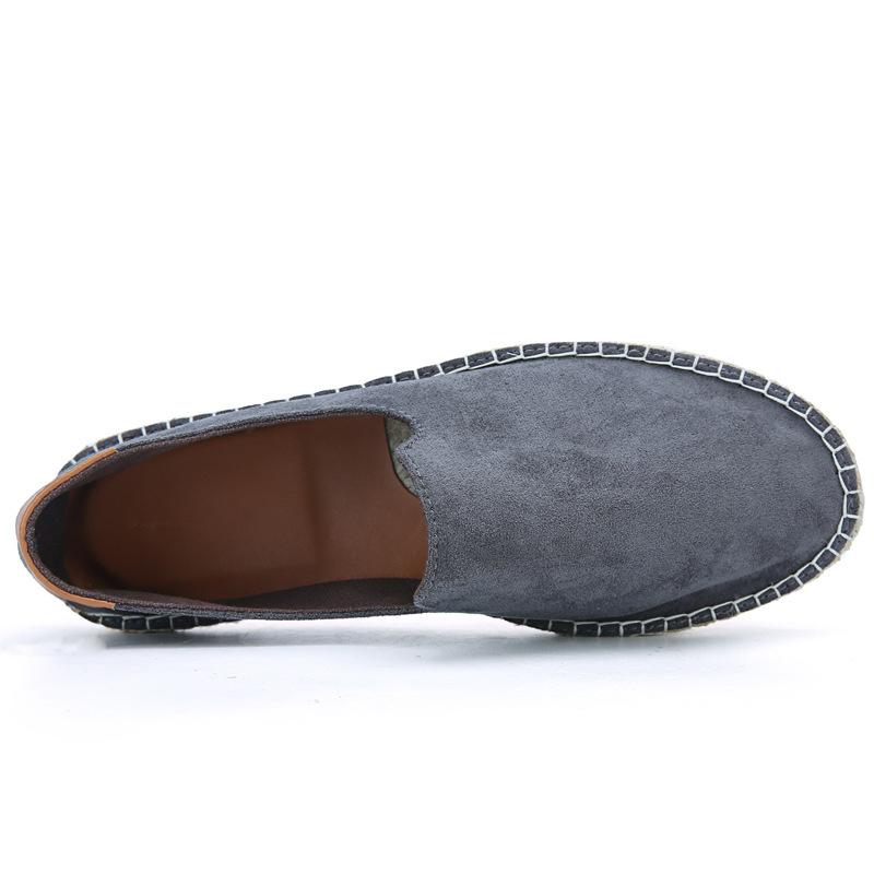 New 2025 Direct Sales Fashion Casual Hemp Sole Shoes Men's and Women's Straw Shoes Fisherman One Pedal Canvas Breathable Lazy Shoes