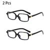 2/3 Pcs Rectangle Glasses Men  Fashion Vintage Blue Light Blocking Optical Frames Women New Trendy Simple Design Eyeglasses