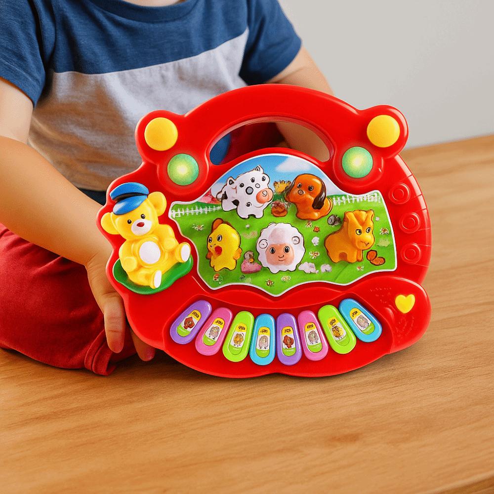 Plastic Kids Piano Keyboard Toy Lights Sounds Kids Electronic Piano Toy  Children Preschool