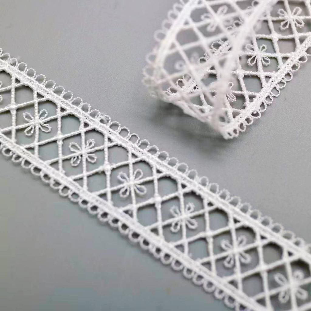 Lace Embroidery Barcode, Polyester Lace, Water-Soluble Lace, Hollow Clothing Accessories