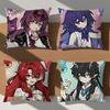 Kawaii Kunst Spiel Honkai Star Rail Kissenbezug weich Komfort Kissenbezug für Sofa Nickerchen Wohnzimmer Party Zuhause Haustier Dekor Kissenbezug