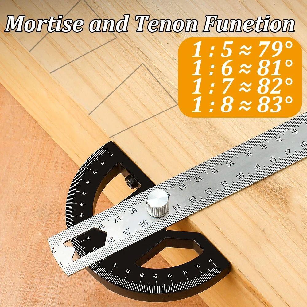Adjustable Angle Plate Angle Ruler Protractor  Woodworking Edge Measurement