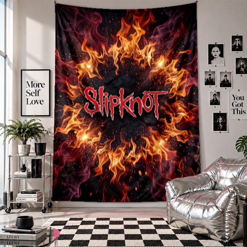 Slipknot Wall Tapestry Home Decor Wall Hanging Cloth for Bedroom Living Room Background