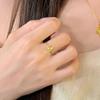 Creative Design Charm Diamond Set Butterfly rings for women New in Fashion Light Luxury Adjustable Female Ring Party Jewelry