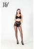 Stockings Jacquard Polka Dot Socks Ultra-Thin Core-Spun Slash Anti-Take-Off Sexy Pantyhose Nightclub Black Socks
