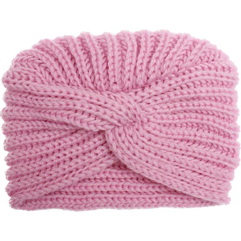 Autumn and winter new children's warm knotted wool hat, baby comfortable pullover hat, baby hat