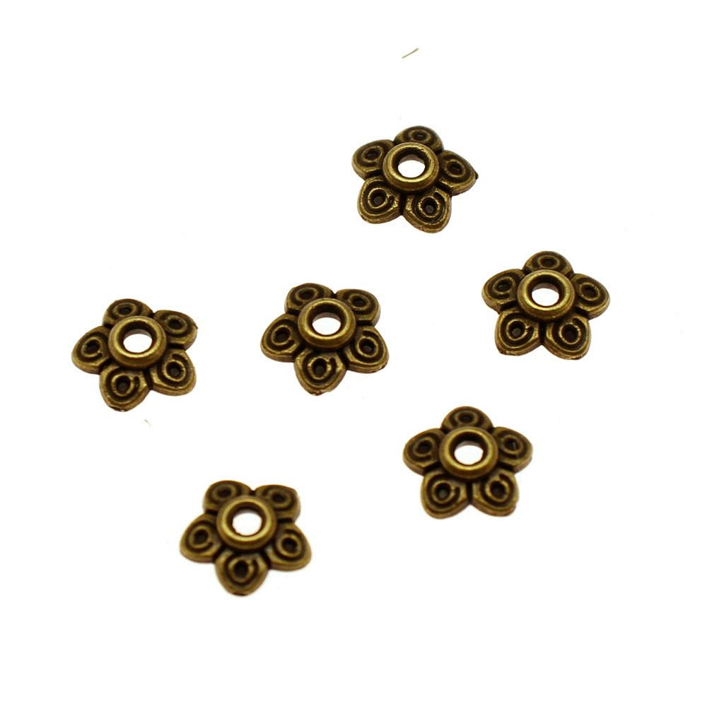 Flower Bead Cap Spacer Findings Ornate Covers For DIY Jewelry Making Materials