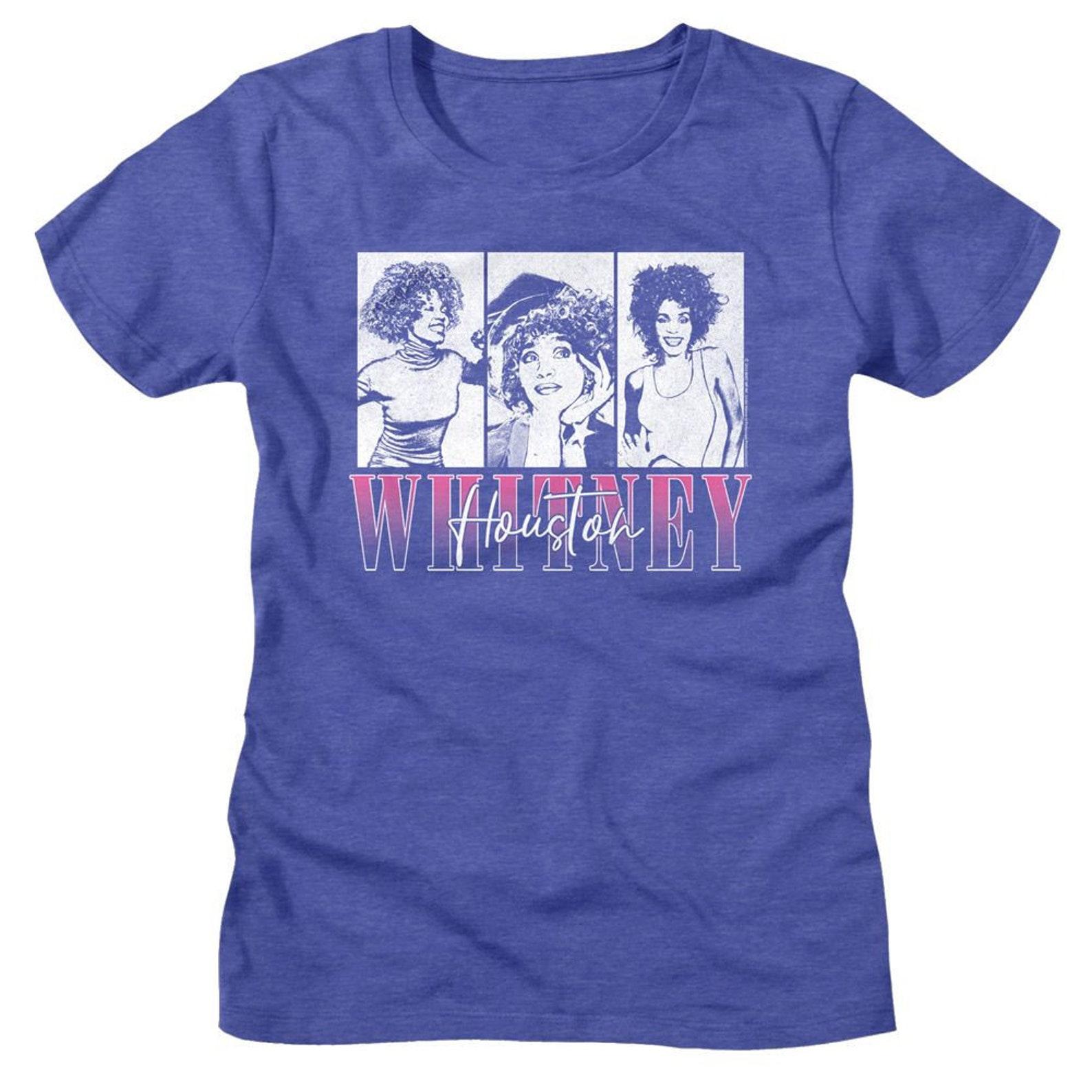 Whitney Houston Three Rectangles Royal Heather Women s T-Shirt 3XL