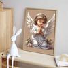 New Arrival 5D DIY Full Circle Diamond Painting "Angel" Embroidery Cross Stitch Home Decor Gift