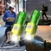 Rechargeable Flashlight with Magnetic Base and Rear Clip, Portable ABS Material for Camping,hiking,patrol,maintenance,emergency Situations,camping
