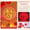 New Acrylic New Year Lantern With Tassel Good Luck Red Hanging Lanterns Red Hanging Lights Chinese New Year