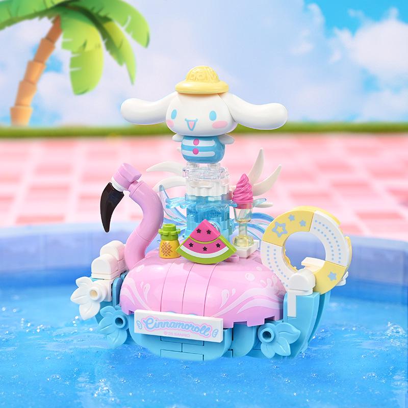 Летняя вечеринка Sanrio Куроми Кокосовое желе Миска Конструктор Игрушка Украшение Подарок
