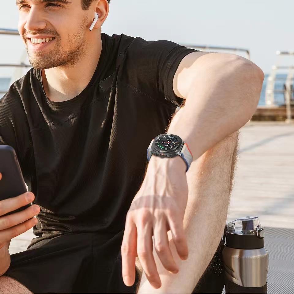 Trail Loop Strap for Samsung Galaxy Watch Ultra 47mm Nylon Bracelet Wristband for Galaxy Watch 8 Ultra 47mm Breathable Belt