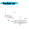 Small Clothes Hanger Organizers for 15cm 20cm Dolls With 10 Plastic Hangers Sturdy Dollhouse Furniture Toy Accessory