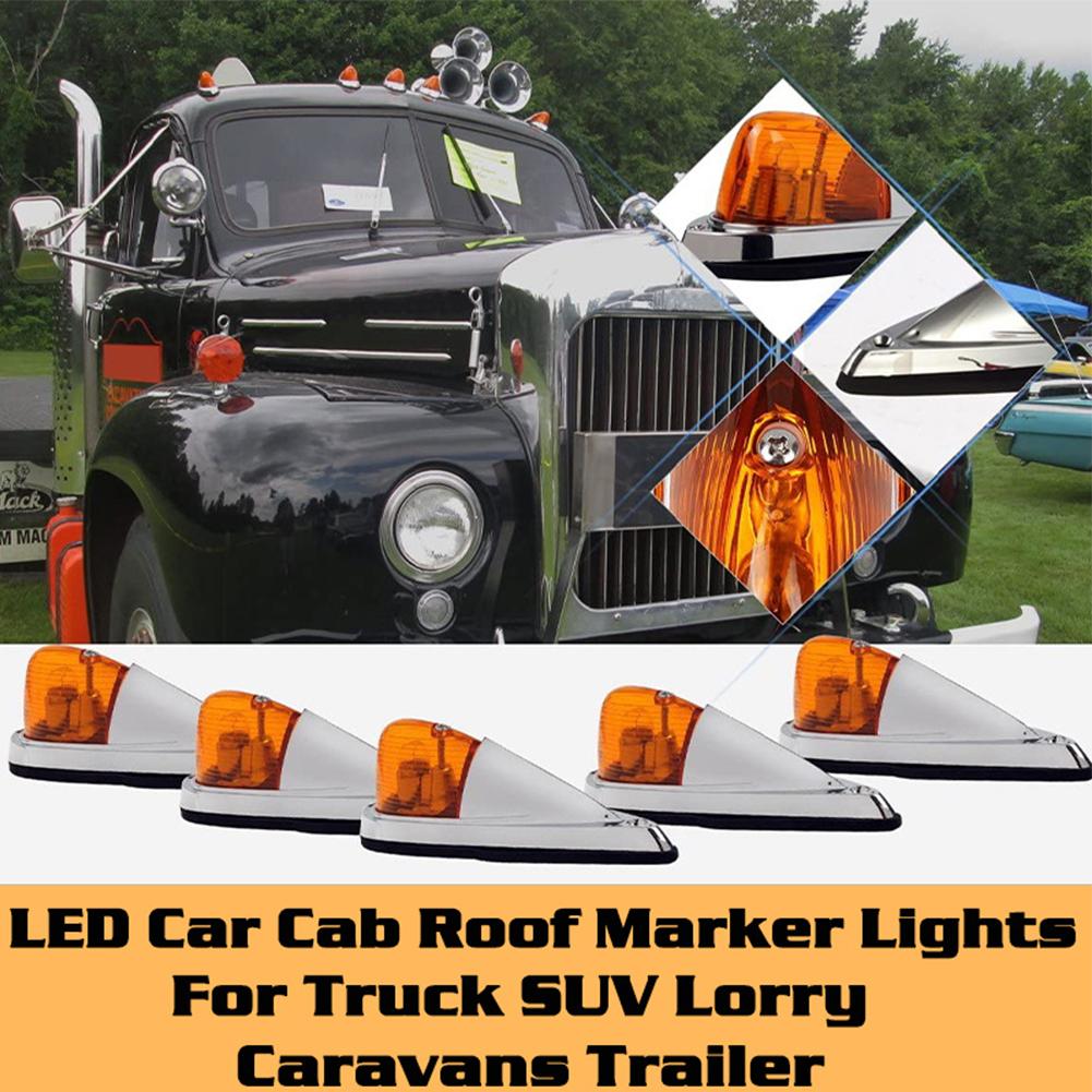 High Quality Cab Marker Amber Cab Roof Marker Lights Car Accessories Top Roof Running Lights For Trailer Truck