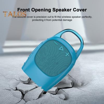 Silicone Cover Case for Wireless Speaker Stand Protective Carrying Case Shockproof Cover Anti-Drop for JBL Clip 5 Portable Bluetooth-Compatible