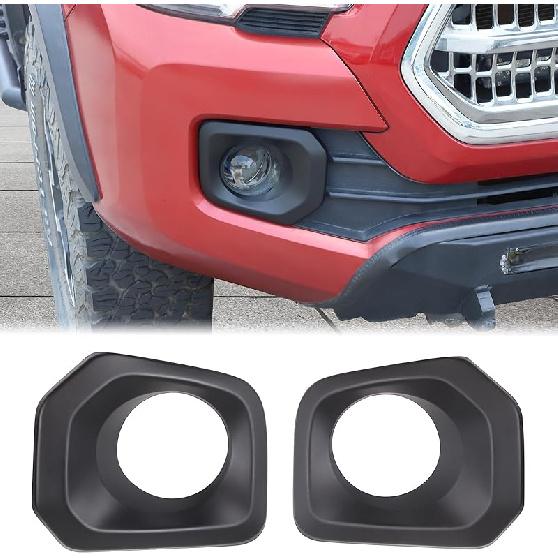 Aunginsy Front Fog Light Lamp Cover Compatible with Toyota Tacoma 2016-2023, White Bright, ABS Exterior Accessories