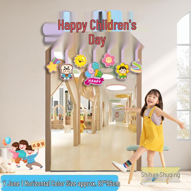 Children s Day Scene Decoration Banner for Kindergarten Door and Shop Display