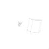 Rock Gesture Sculpture Table for Creative Apartment Bedroom Restaurant Decor with Acrylic Skinny