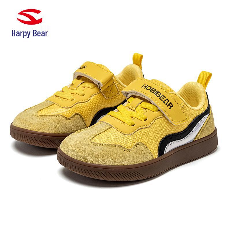 Happy Bear Kids  Wide-Toe Velcro Skate Shoes – Versatile Spring & Autumn Campus Casuals for Boys and Girls 40