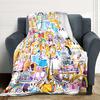 1Pc Lankybox Adventure Blanket For Couch Bed Plush Cozy Fuzzy Blanket Super Soft Warm Blankets For Fall And Winter 091823