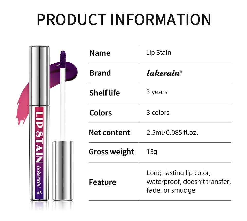 Silver Tube Peel Off Tattoo Lipgloss Waterproof Liquid Matte Lip Tint RosePink Tear-off Lip Stain Non Stick Cup Quick Dry Makeup