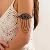 IngeSight Z Bracelet de Bras Supérieur Motif Creux Métal Bohémien Bracelet à Franges Métalliques Mode Bijoux Esthétiques Vintage pour Femmes
