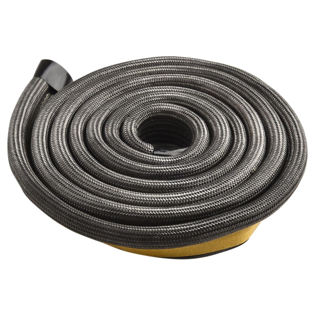 Fiberglass Stove Rope Seal 2m Long with 10mm Flat and Round Shape for Home Stove Oven Fireplace High Temperature Resistant
