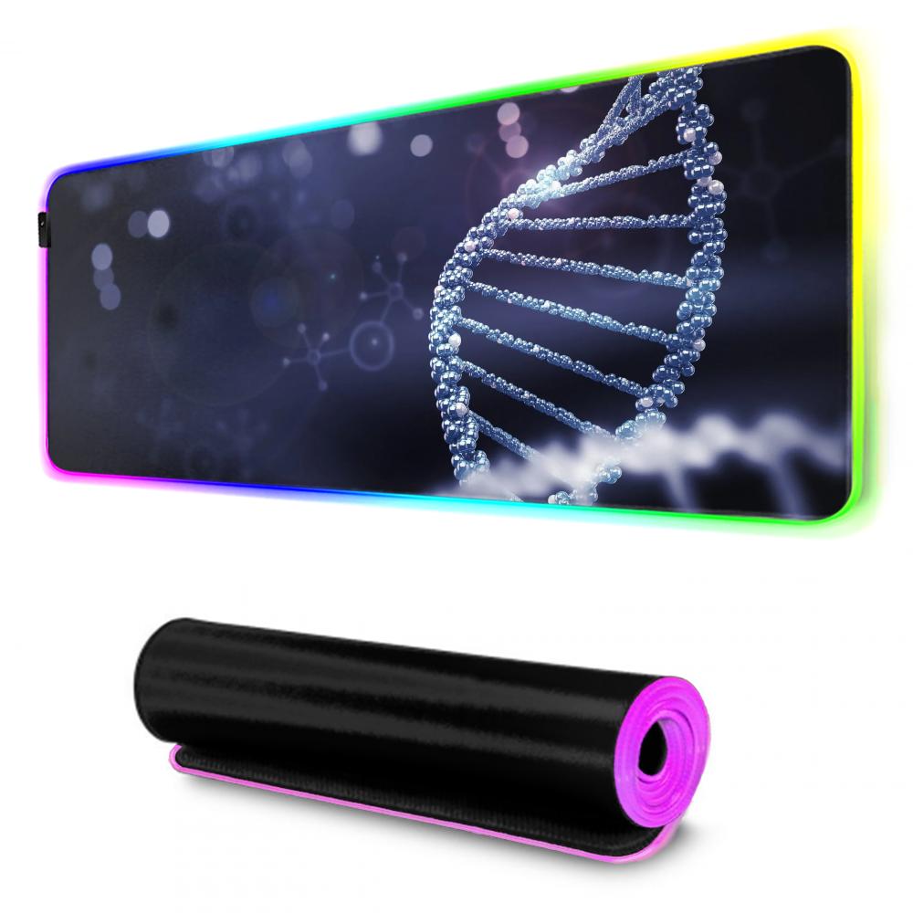 Gene Mouse Pad RGB Gaming Mousepad Big LED Pad PC Desk Mat Luminous Mouse Pad Large Keyboard Mats Table Rug With Backlit