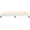 Box Spring Bed Frame White 200x200 cm Faux Leather