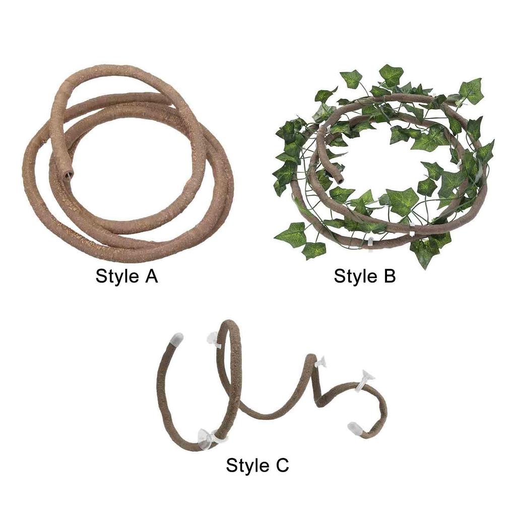 Reptile Vines for Terrarium Decor Habitat Decor ,Bendable, Jungle Climbing Vines for Bearded Dragon Chameleon Snake