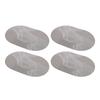4PCS Oval Placemats Anti Slip Washable Table Mats PU Leather Place Mats for Restaurant Kitchen Hotel 18x12in