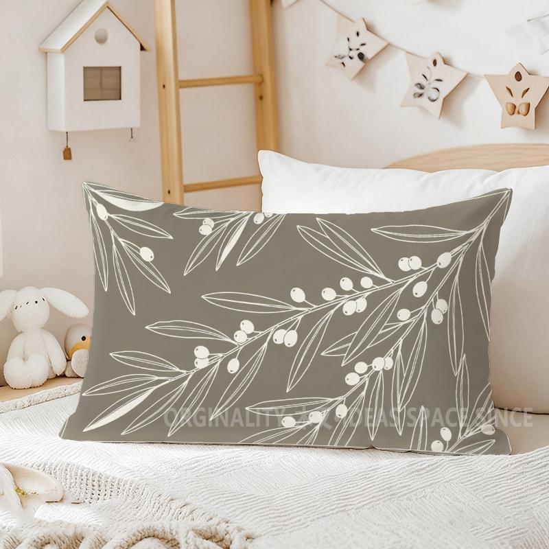 Olive Branch Pattern Pillowcase Suitable For Sofa Bedroom Car Pillow Cover Cushion Rectangular Back Cushion